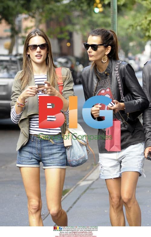 Alessandra Ambrosio and friends shopping in NYC