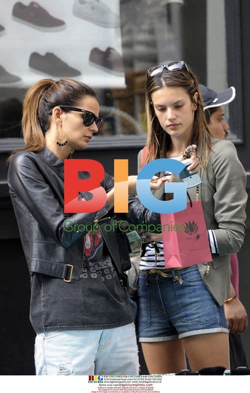 Alessandra Ambrosio with friends shopping in NYC