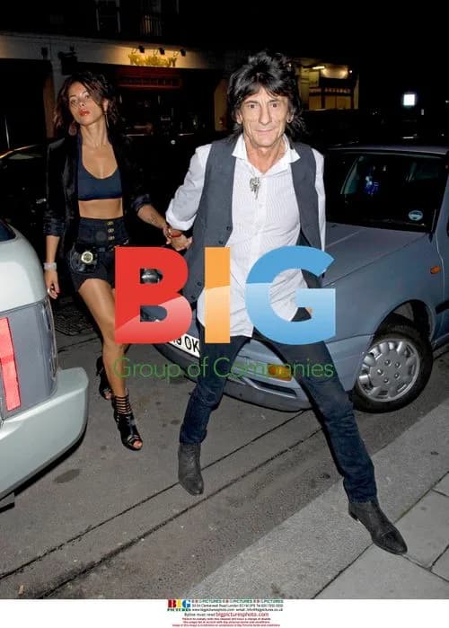 Ronnie Wood and Ana Araujo at London Restaurant