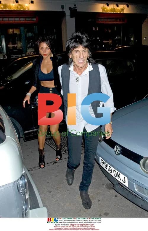 Ronnie Wood and Ana Araujo at C London