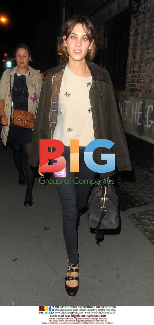 Alexa Chung at Supergrass Gig