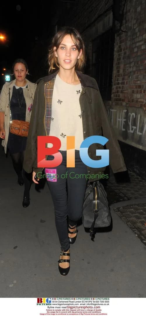 Alexa Chung at Supergrass Gig