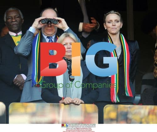 Albert of Monaco and Charlene Wittstock at World Cup