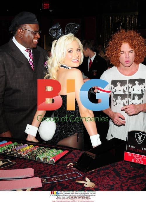 Holly Madison Deals Blackjack at Playboy Club