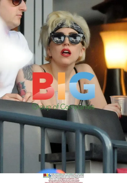 Lady Gaga at NY Mets Game