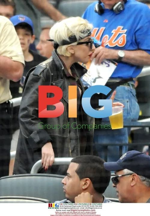 Lady Gaga at NY Mets game