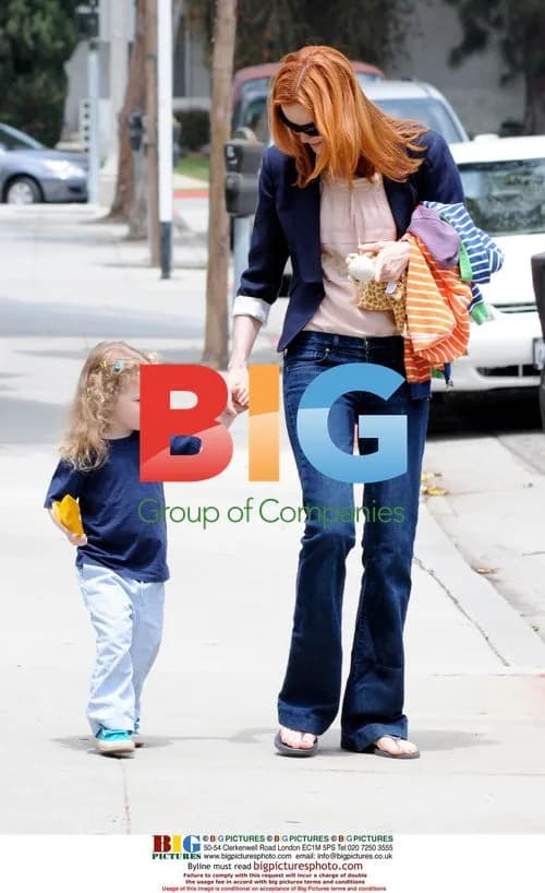 Marcia Cross picks up daughter from school in Santa Monica