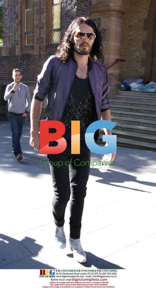 Russell Brand Leaving Sydney Meeting