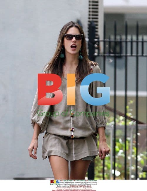 Alessandra Ambrosio and family at NYC park