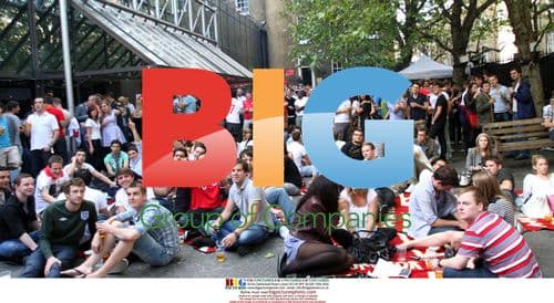 England Fans Watch World Cup Match