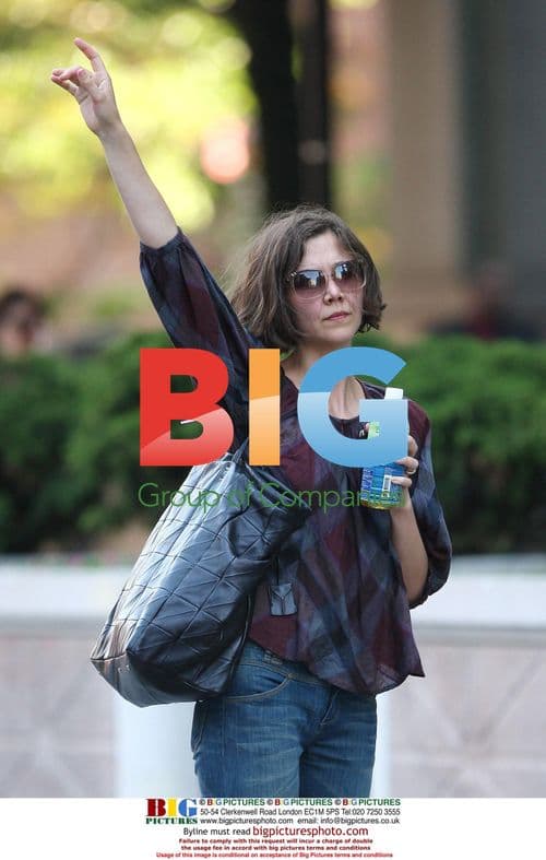 Maggie Gyllenhaal leaving gym in NYC