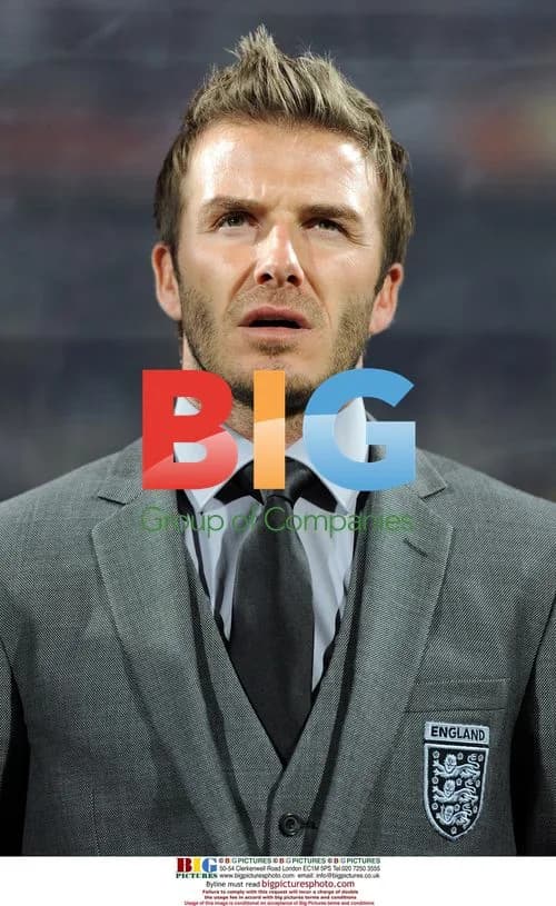 David Beckham singing national anthem
