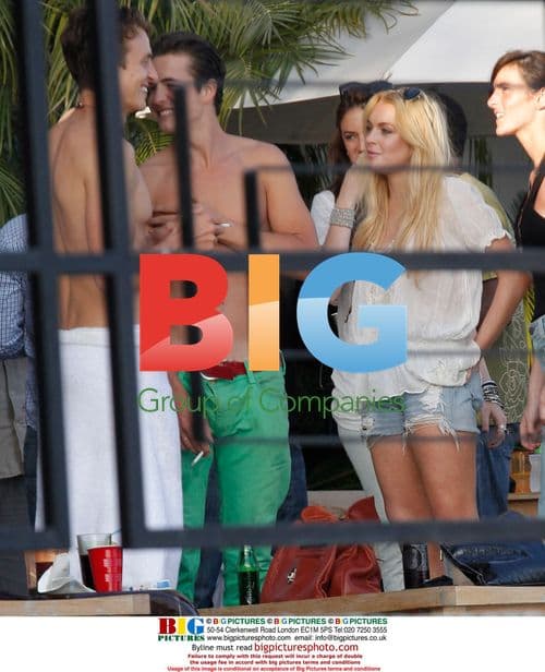 Lindsay Lohan Leaves Hollywood Party