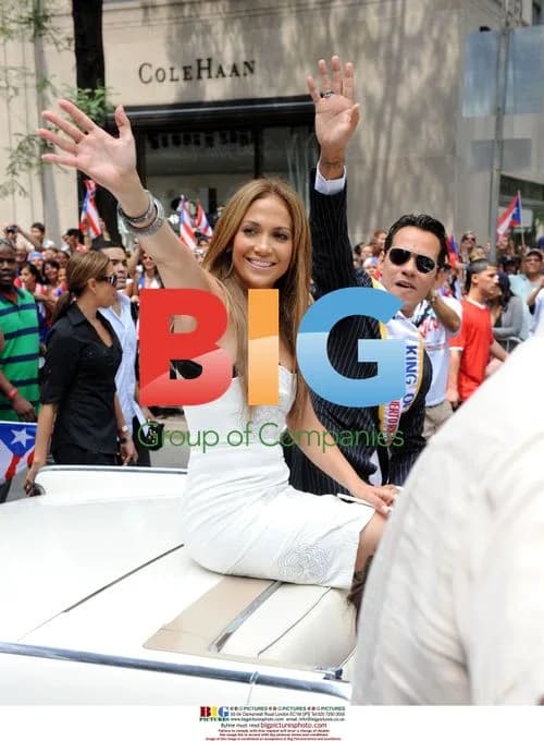 Jennifer Lopez and Marc Anthony at Puerto Rican Day Parade