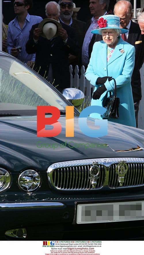 Queen Elizabeth and Prince Philip at Guards Polo Club