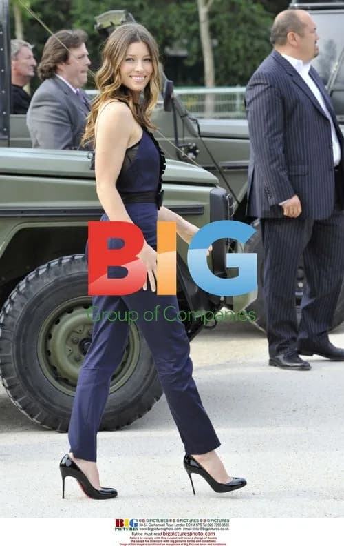 Jessica Biel at Eiffel Tower Photocall