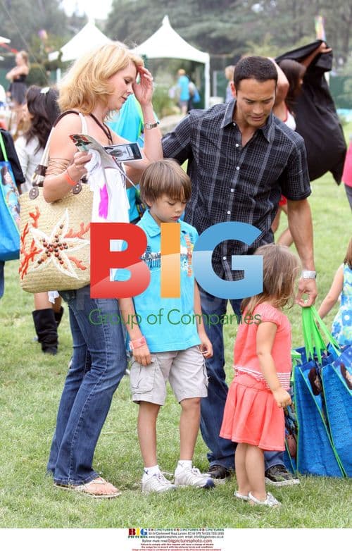 Mark Dacascos and Family at Pediatric AIDS Event