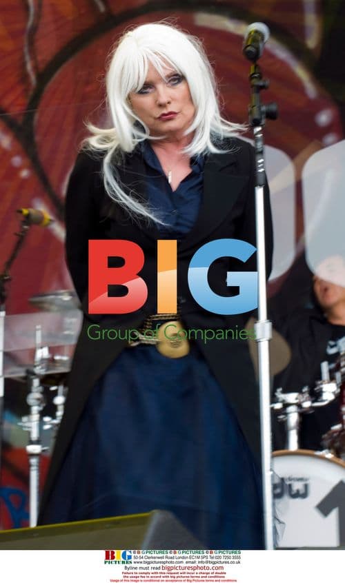 Debbie Harry performs with Blondie