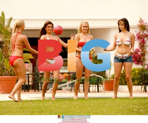 Glamour models play football in Marbella