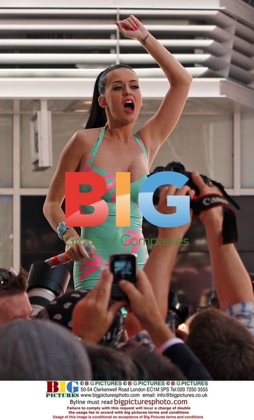 Katy Perry performs at Volkswagen event in NYC