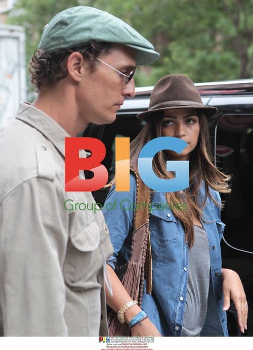 Matthew McConaughey and Family Leaving NYC Hotel