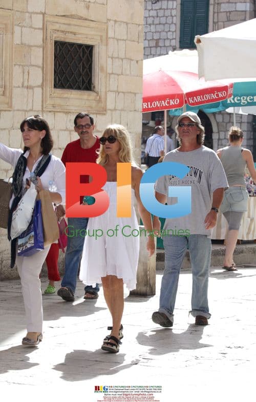 Kurt Russell and Goldie Hawn in Dubrovnik