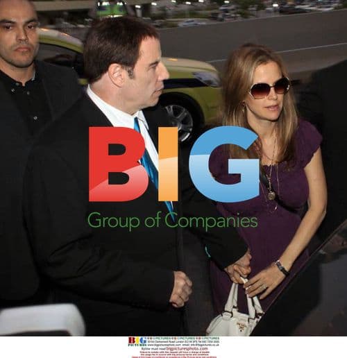 John Travolta and Kelly Preston at Rio Airport