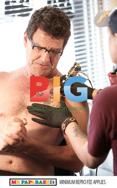 Fabio Capello Gets Tattoo with England Look-Alikes