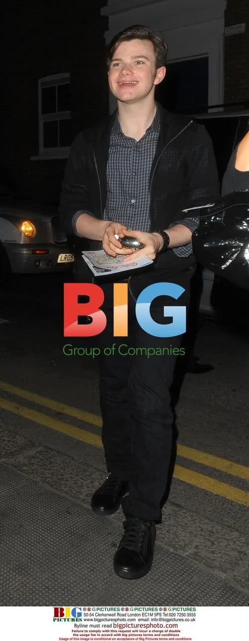 Chris Colfer at The Ivy, London