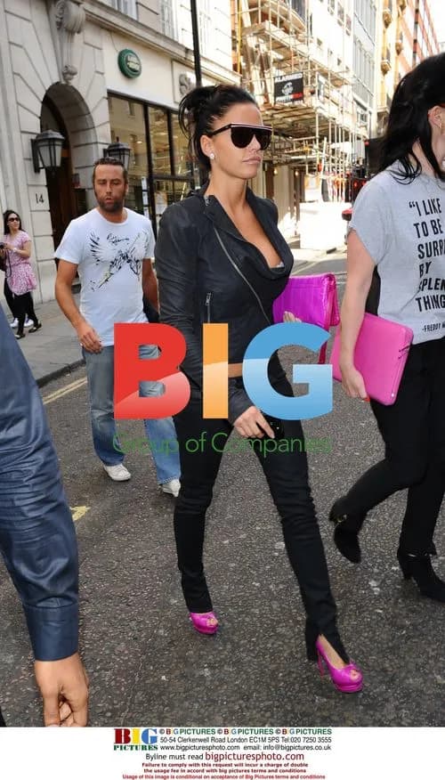 Katie Price Leaves Nobu Restaurant