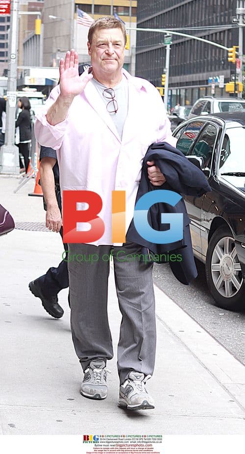 John Goodman Arrives at Letterman Show