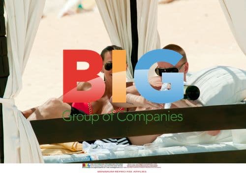 Danielle Lloyd and Jamie O'Hara on Portugal coast