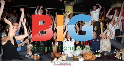 Daisy cheers England football fans