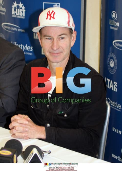 John Mcenroe at Liverpool Tennis Tourney