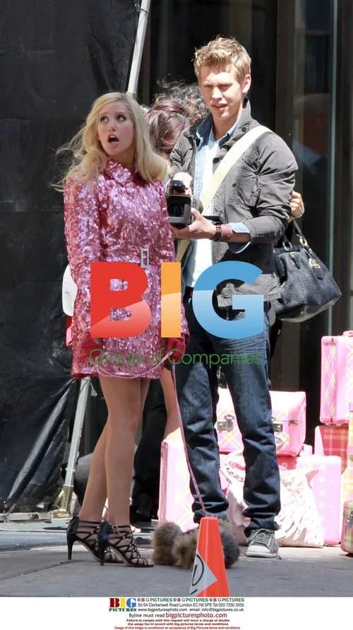 Ashley Tisdale & Austin Butler on 'High Stakes' Set