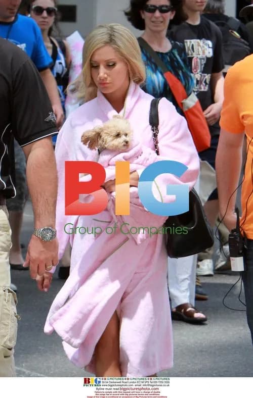 Ashley Tisdale Filming "High Stakes" with Austin Butler