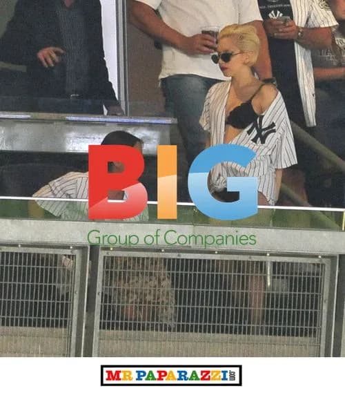 Lady Gaga Cheers Yankees Game in Lingerie