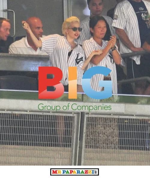 Lady Gaga Attends Yankees Game