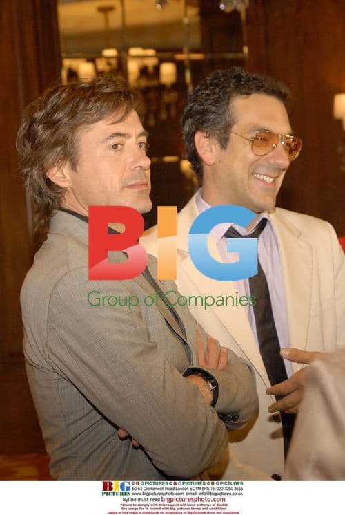 Robert Downey Jr. & Todd Phillips at Film Benefit