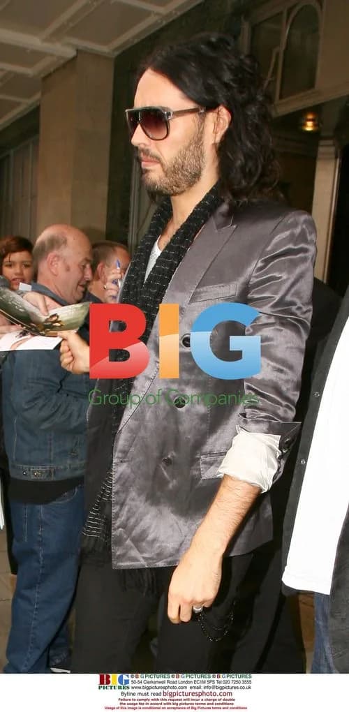 Russell Brand Leaving Claridges