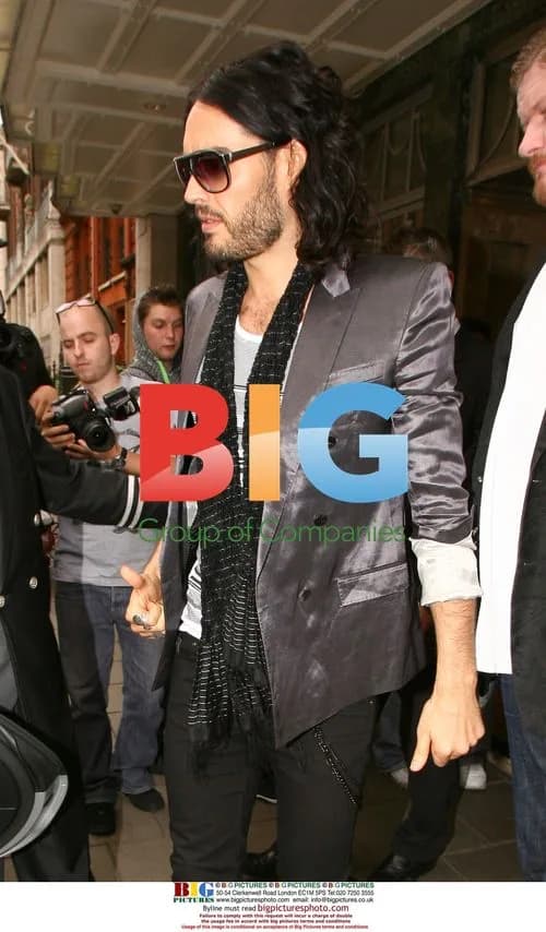 Russell Brand Leaving Claridges