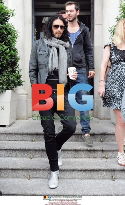 Russell Brand Leaving Dublin Hotel