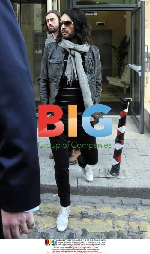 Russell Brand Leaving Dublin Hotel