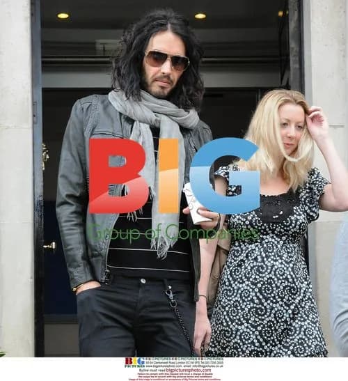 Russell Brand Leaving Hotel in Dublin