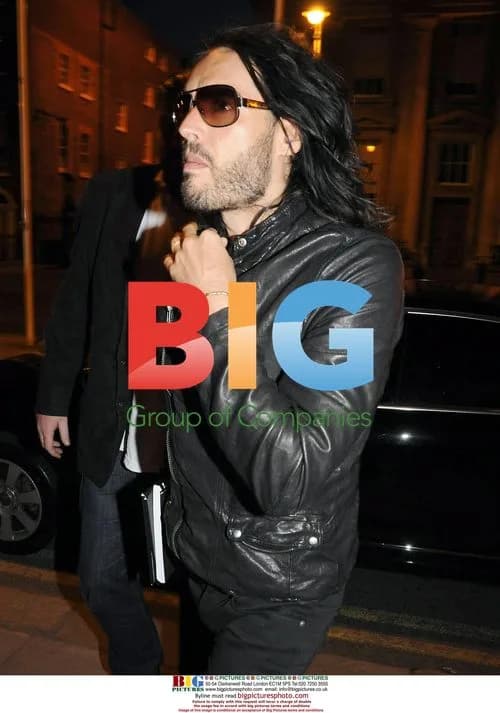 Russell Brand Leaving Hotel in Dublin