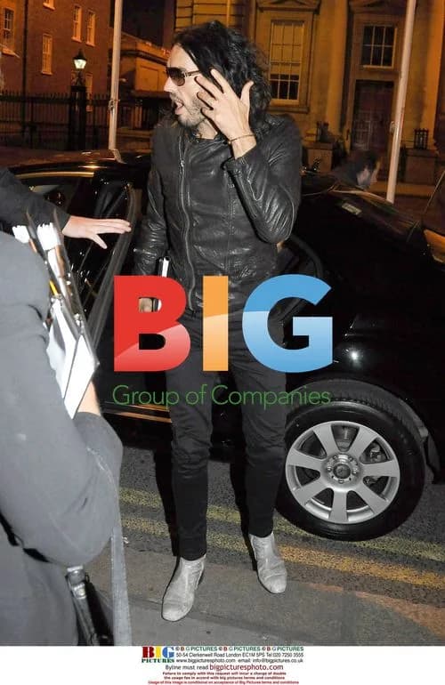 Russell Brand Leaving Dublin Hotel