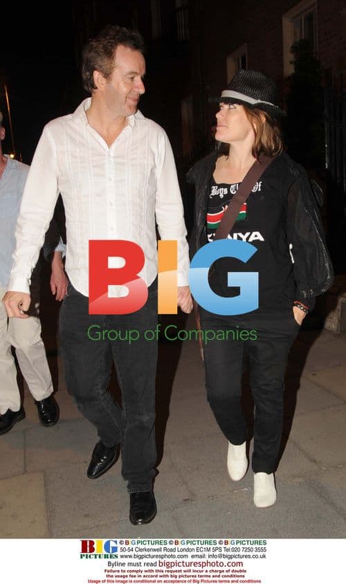 Cerys Matthews and Steve Abbott stroll in Dublin