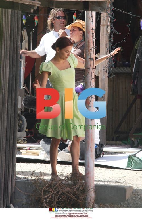 Eva Longoria on set of "Without Men"