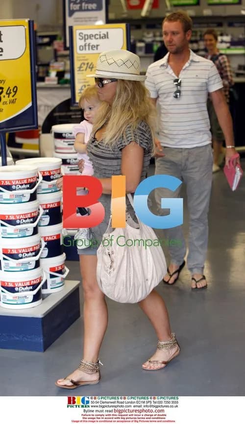 Kerry Katona visits paint shop and car wash