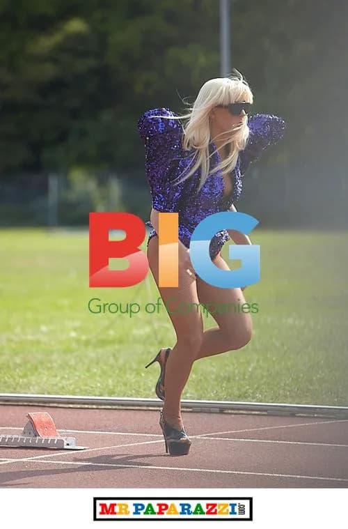 Lady Gaga Lookalike at Track and Field